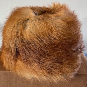 Red Fox Fur Pixie Hat